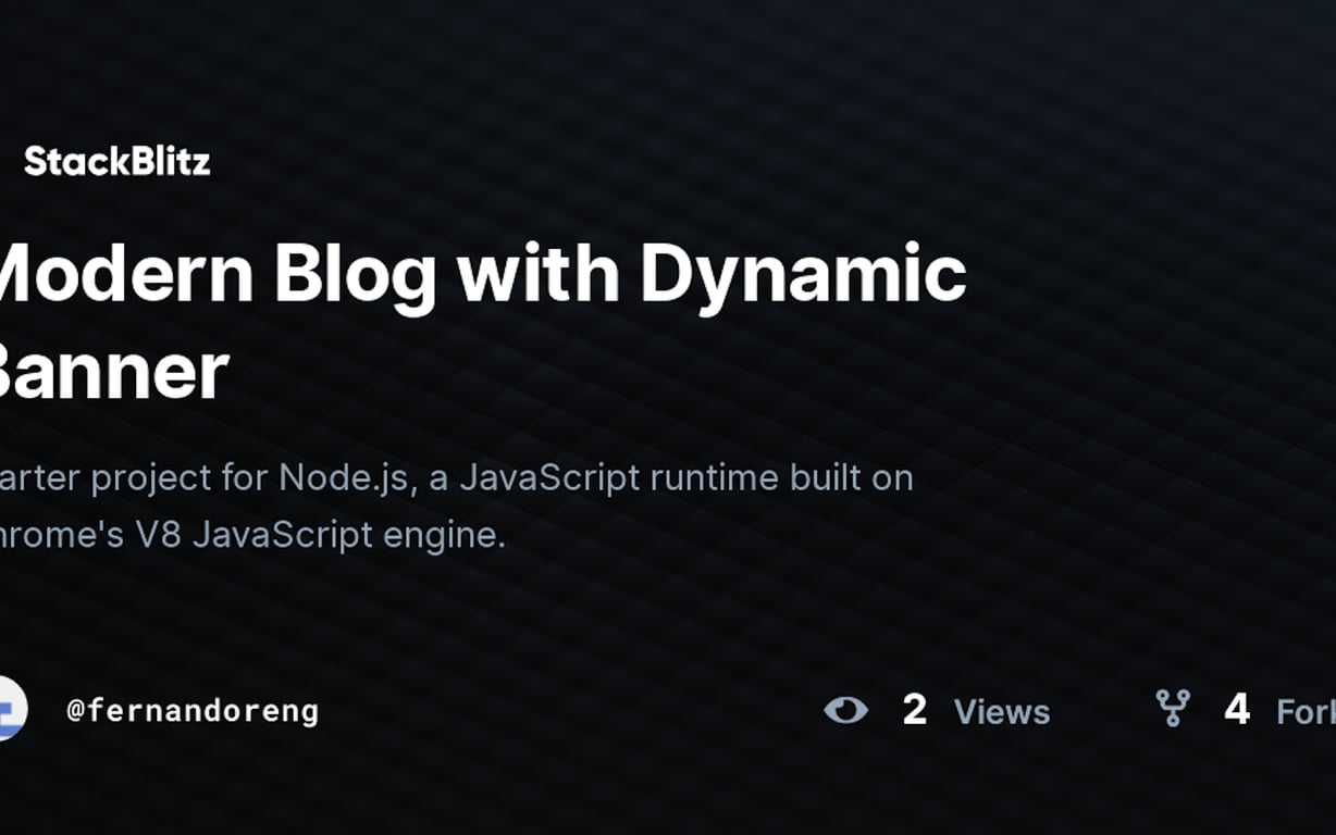 StackBlitz preview