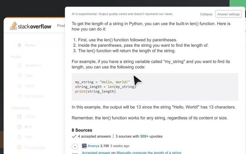 Stack Overflow screenshot 2