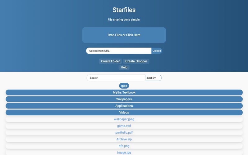 Starfiles screenshot 1