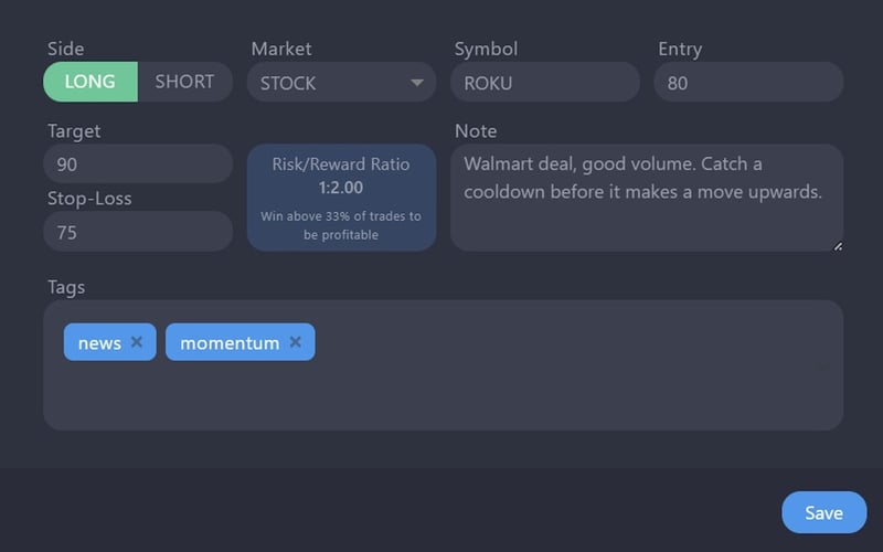 StonkJournal - Trading Journal screenshot 3