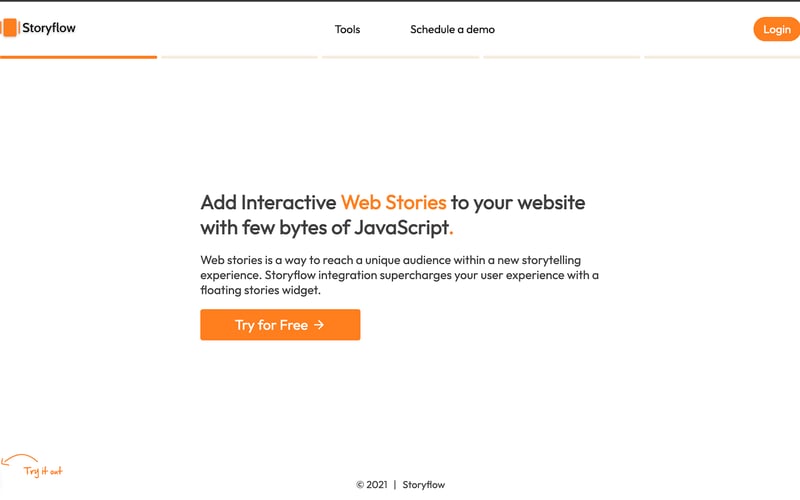 Storyflow screenshot 1