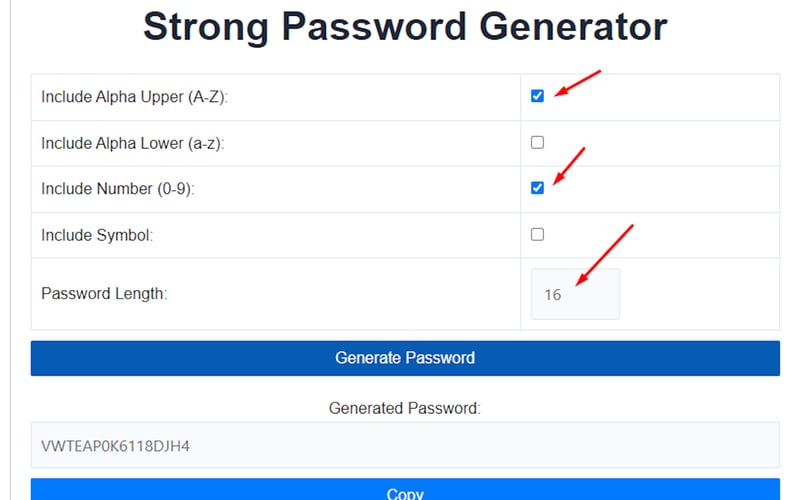 Strong Password Generator screenshot 3