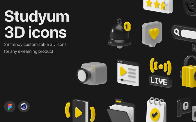 Studyum 3D icons screenshot 1
