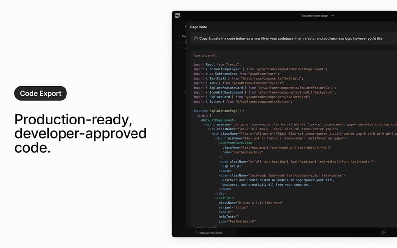 Subframe screenshot 3