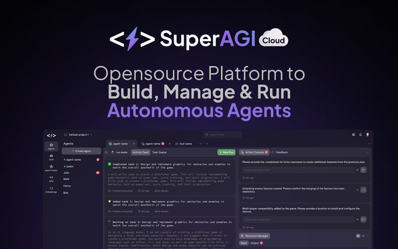 SuperAGI Cloud screenshot 1