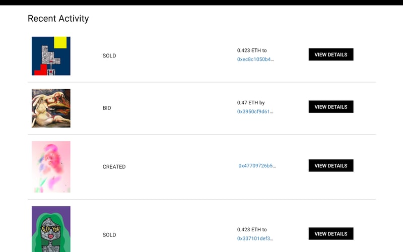 SuperRare screenshot 1