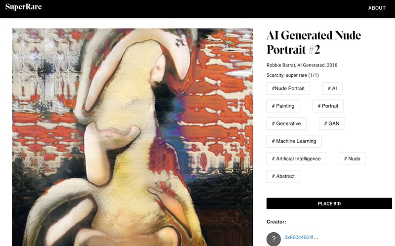 SuperRare screenshot 2