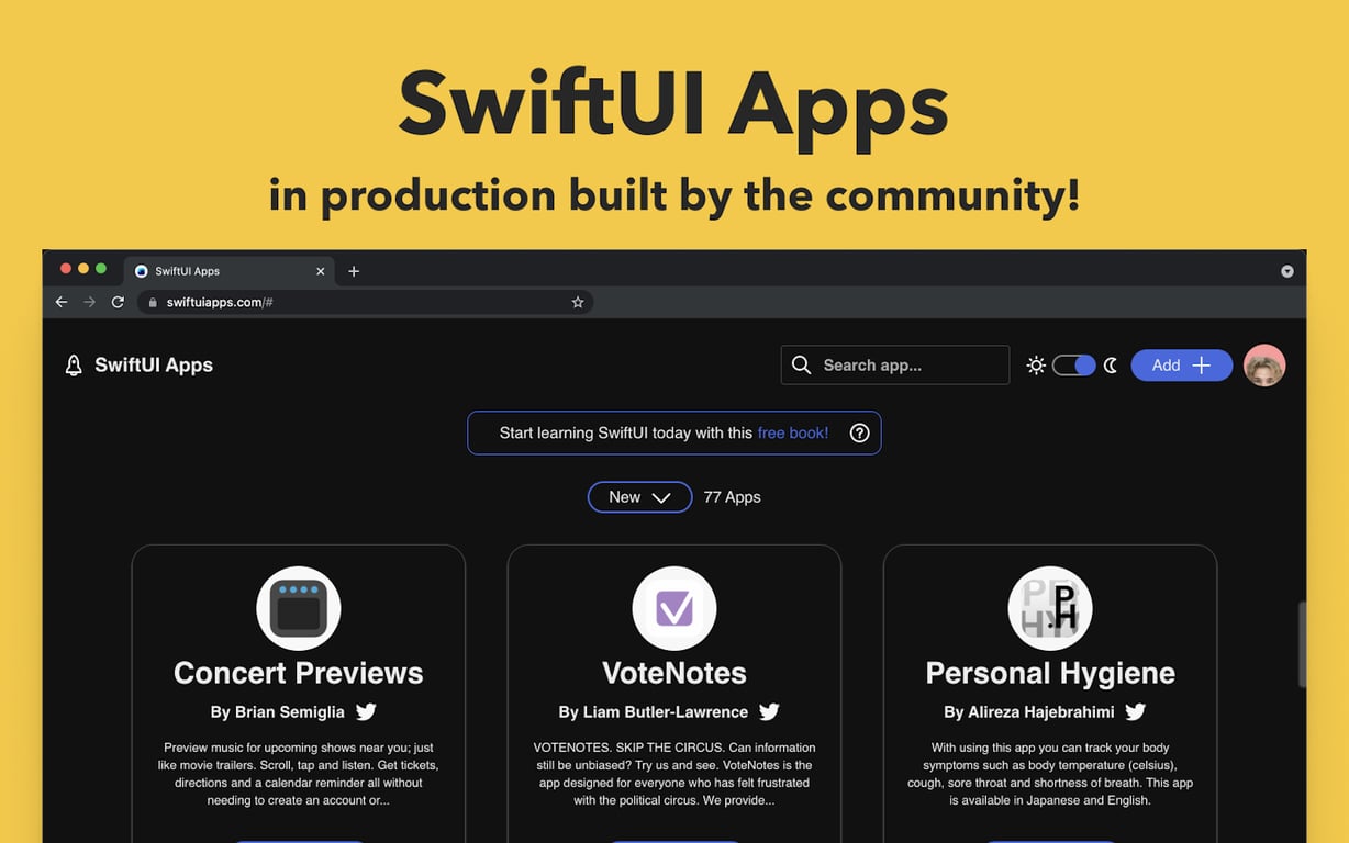 SwiftUI Apps preview