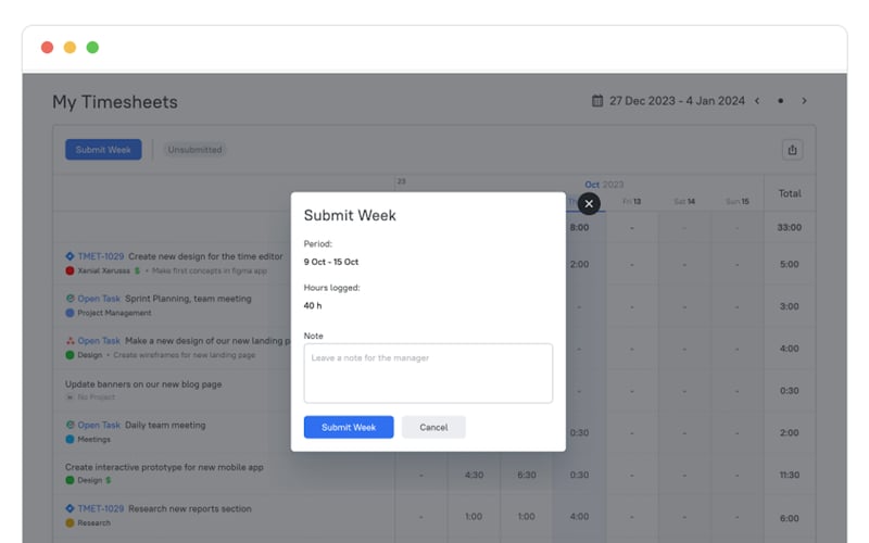 TMetric Time Tracker screenshot 2