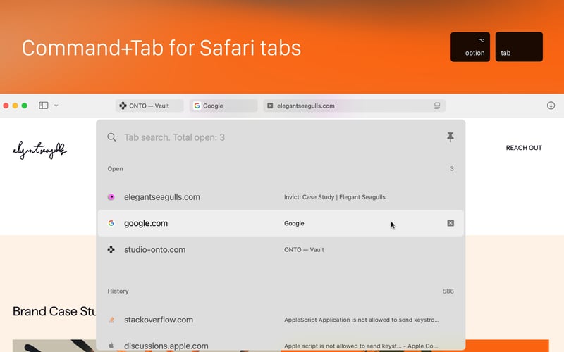 Tab Finder Lite screenshot 1