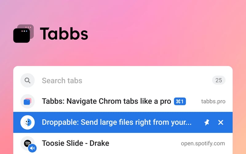 Tabbs screenshot 1