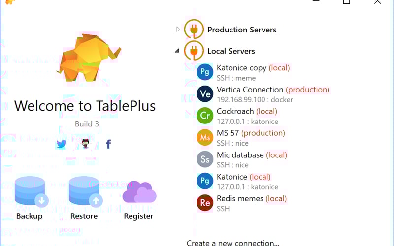 TablePlus screenshot 1