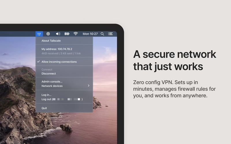 Tailscale screenshot 1