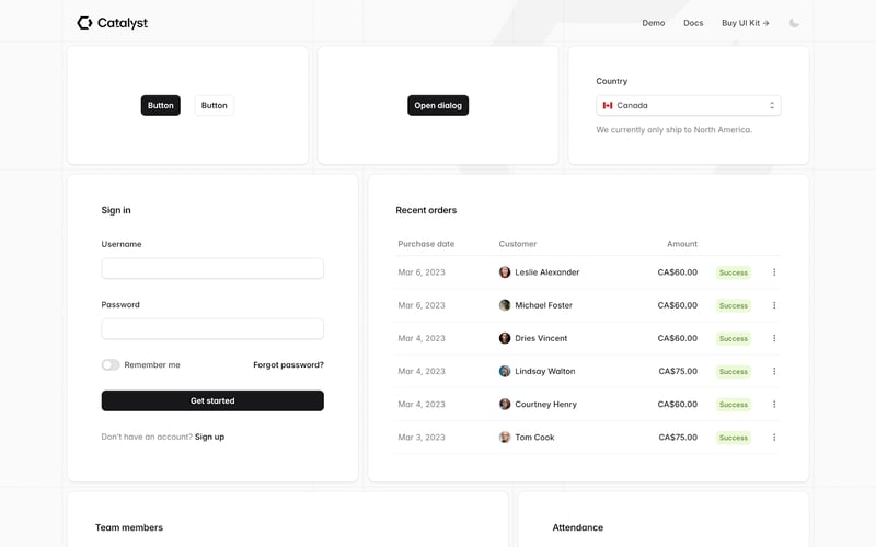 Tailwind UI screenshot 2