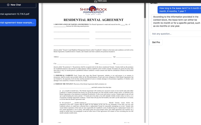 Talk2Lease screenshot 2