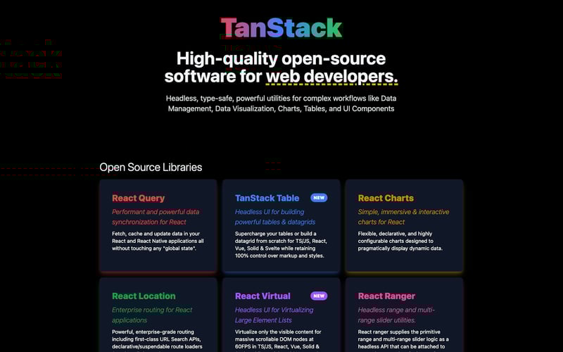 TanStack screenshot 1