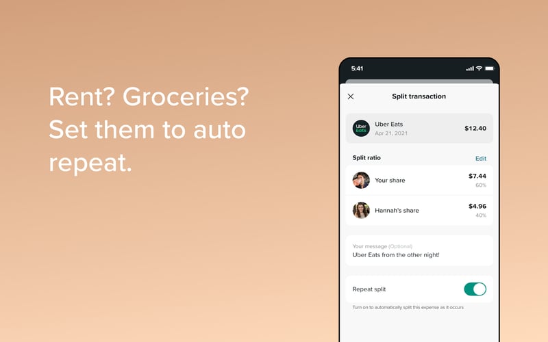Tandem - Expense Sharing screenshot 3