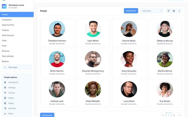 Tangle ERP screenshot 2