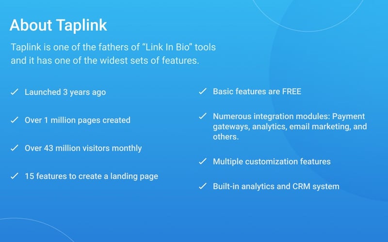 Taplink screenshot 2