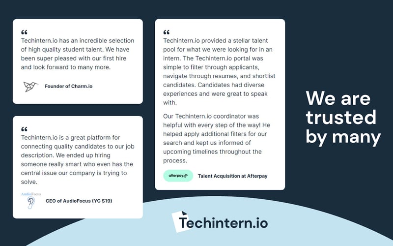 Techintern.io screenshot 2