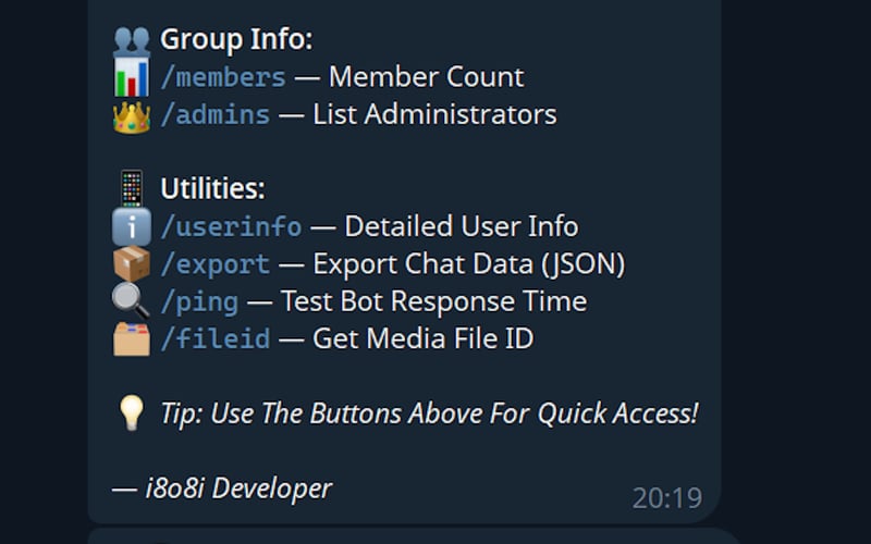 Telegram Identity Bot screenshot 3