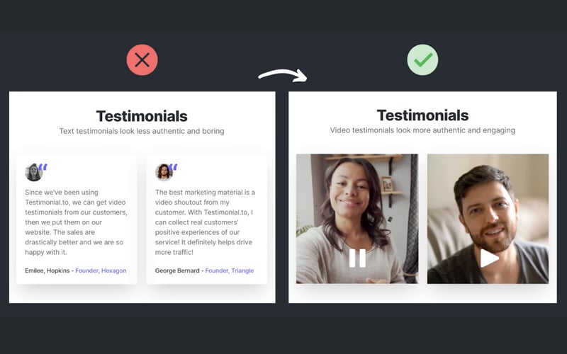 Testimonial screenshot 1