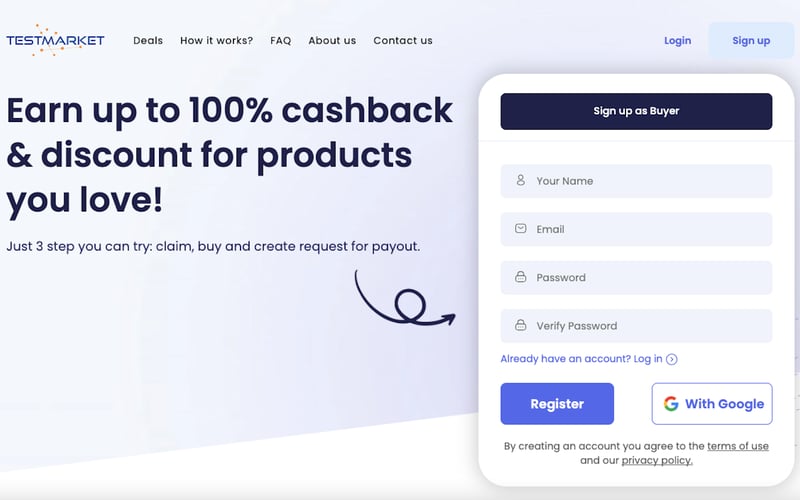 Testmarket Analytics INC screenshot 1