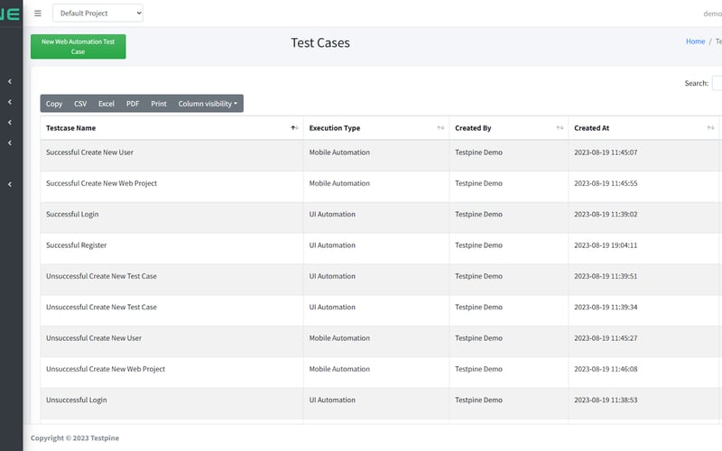 Testpine screenshot 2