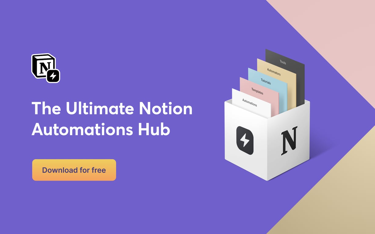 The Notion Automation Hub preview