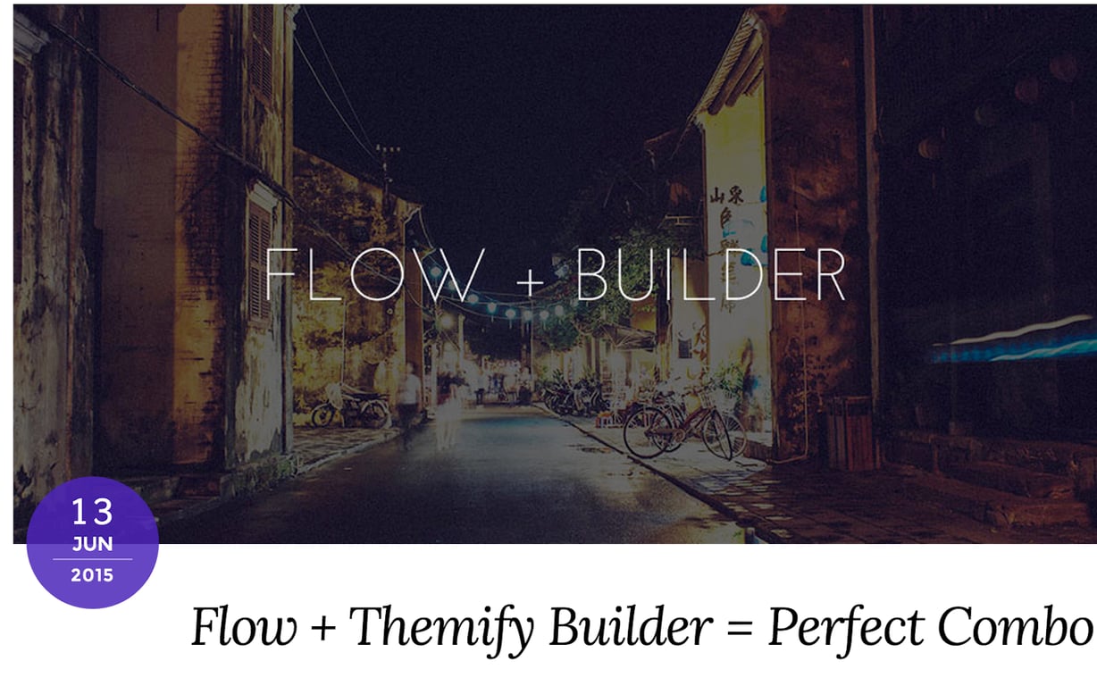 Themify Flow preview