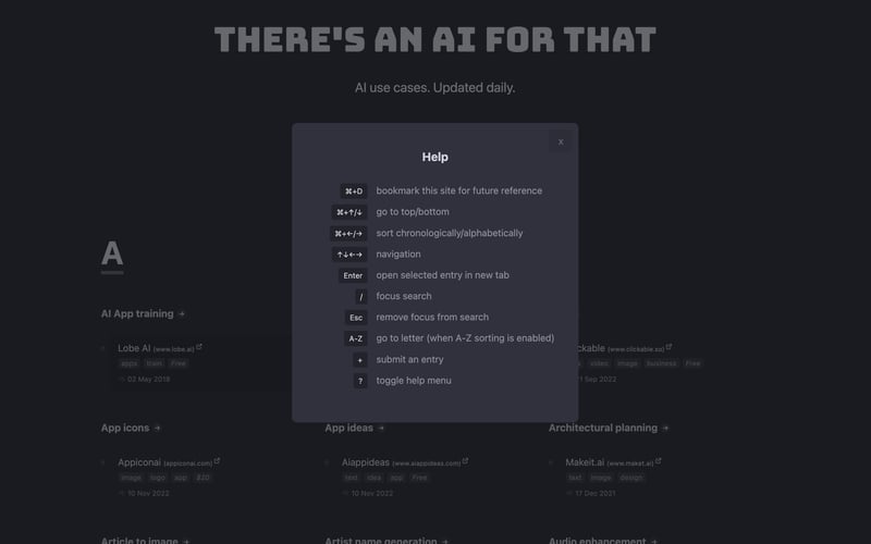 There's An AI For That screenshot 2