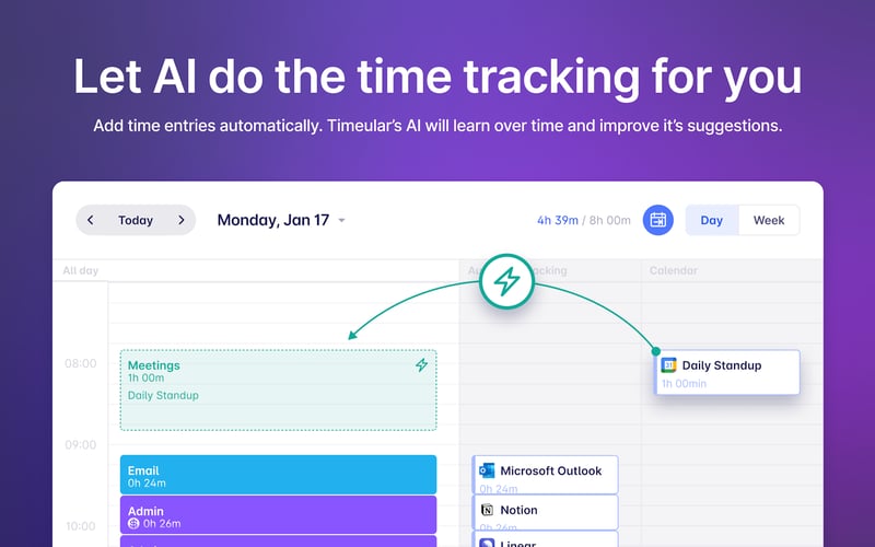 Timeular screenshot 3
