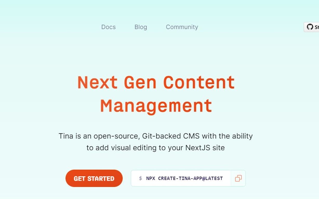 Tina CMS preview