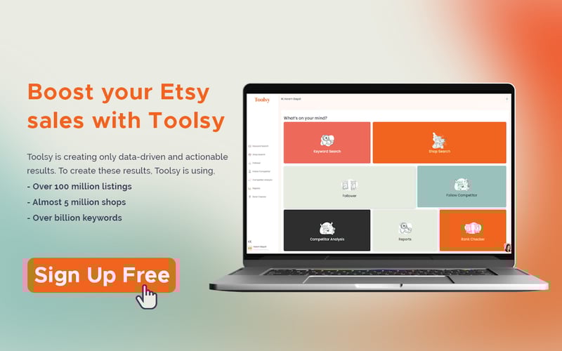 Toolsy - Etsy Seo Tool screenshot 1