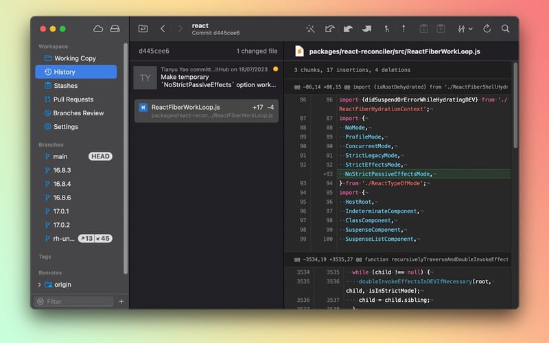 Tower – Git client for Mac and Windows screenshot 2