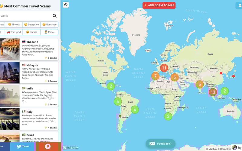 Travel Scams screenshot 1