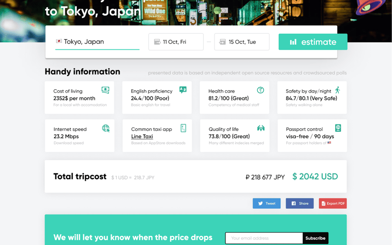 TripCost screenshot 2