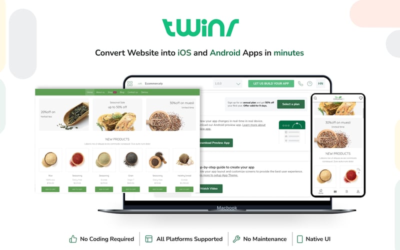 Twinr - App Builder screenshot 1