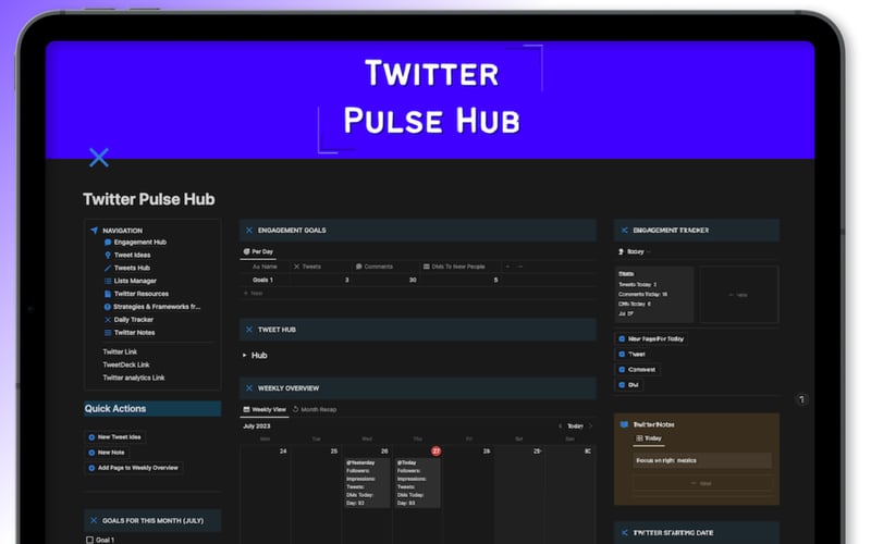 Twitter Pulse Hub screenshot 1