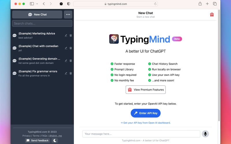 Typing Mind screenshot 1
