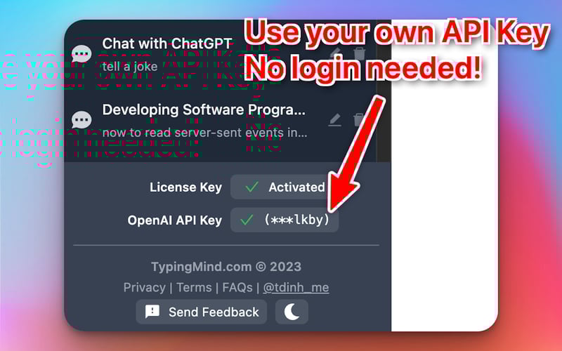 Typing Mind screenshot 3