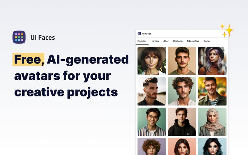 UI Faces screenshot 1