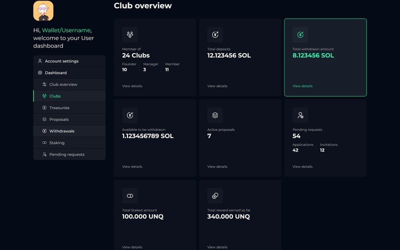Unique Venture Clubs screenshot 3