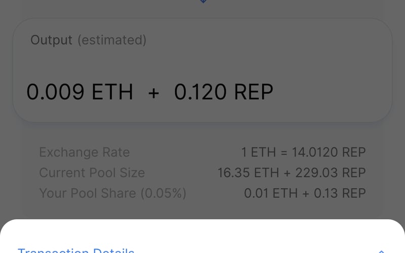 Uniswap screenshot 1