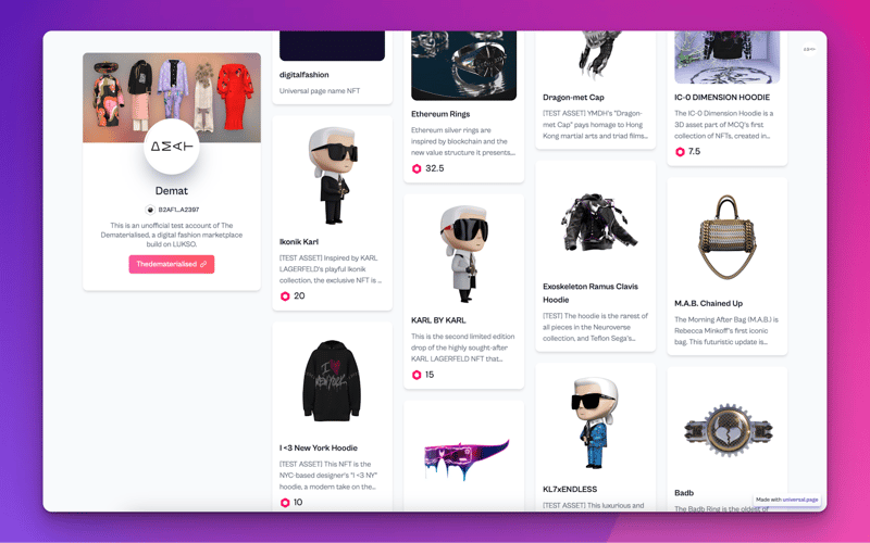 Universal Page screenshot 1