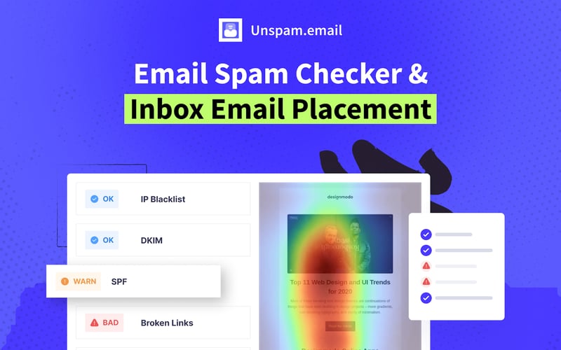 Unspam.email screenshot 1