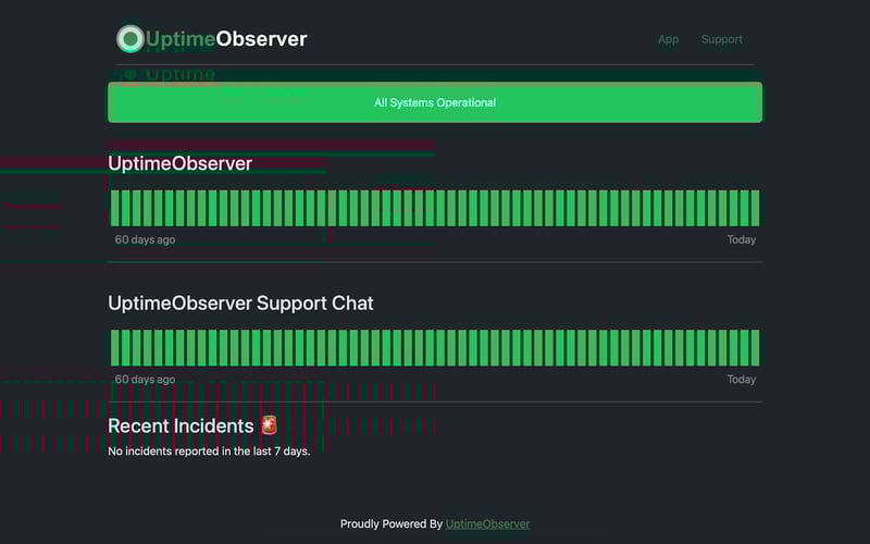 UptimeObserver screenshot 1
