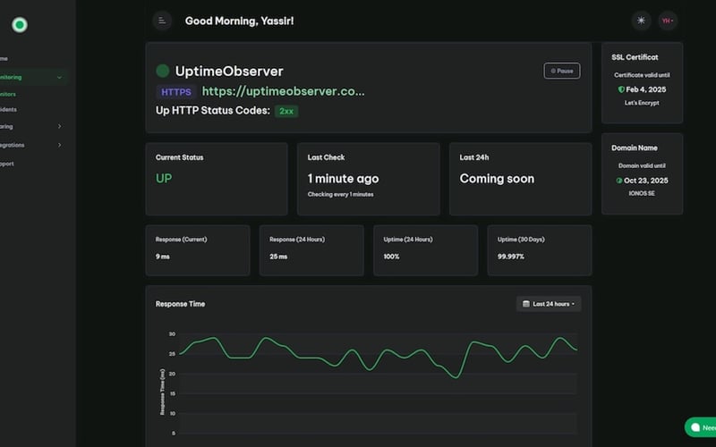 UptimeObserver screenshot 2