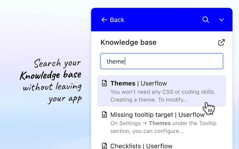 Userflow screenshot 1