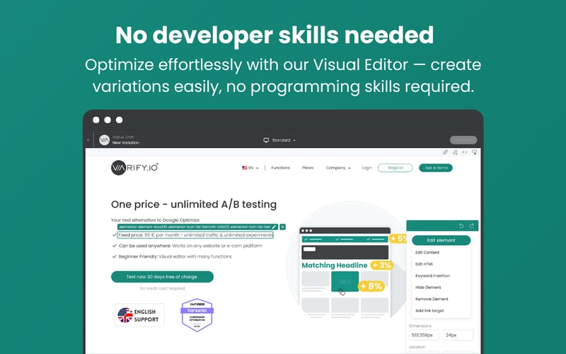 Varify.io screenshot 1